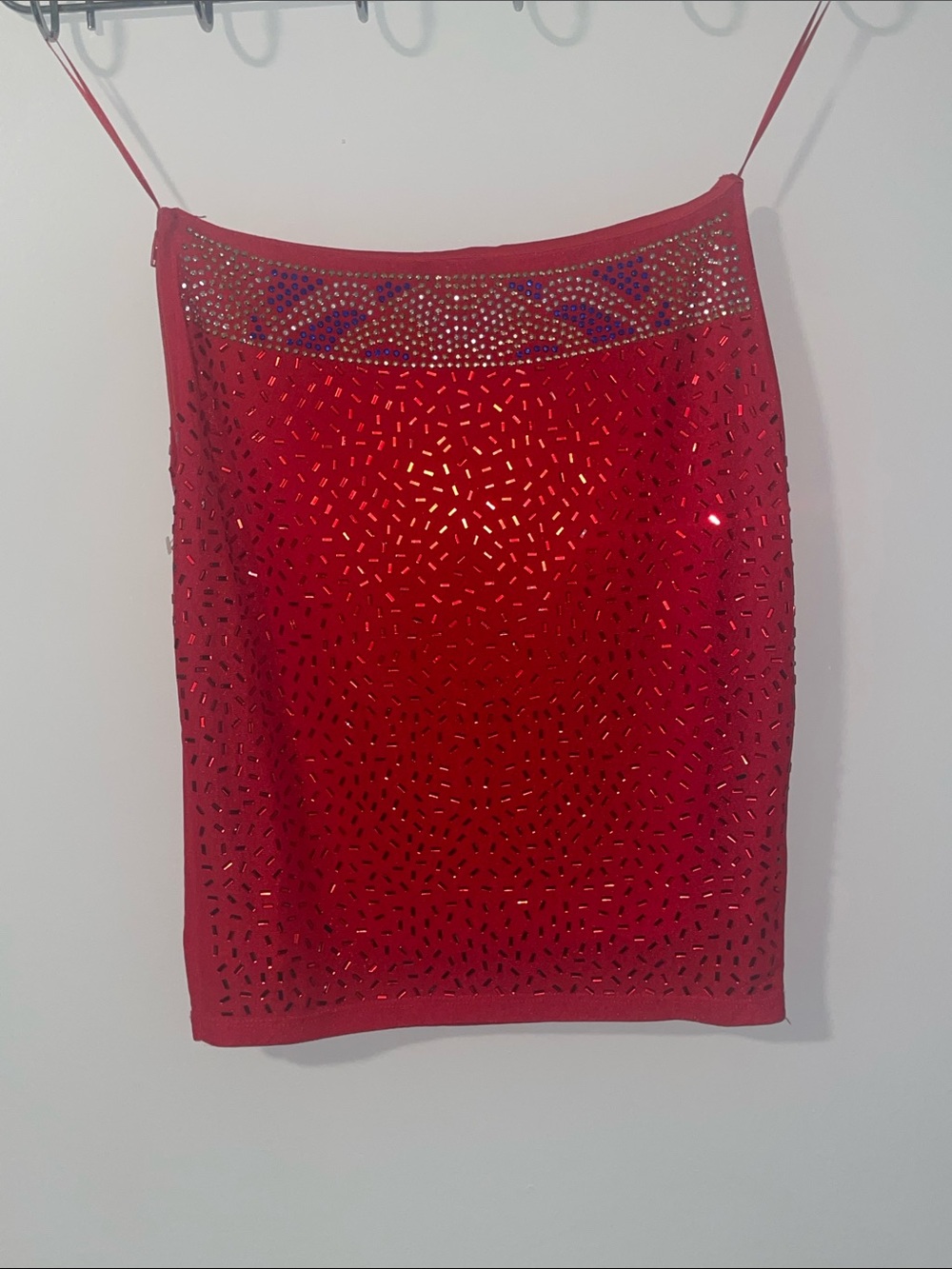 Women’s halter top size medium/large boutique gem stoned top with no sleeves